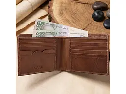 Горизонтальне портмоне Italico 537 Коньячне 12.5x9.5x2 см TONY PEROTTI acs0032456 - мініатюра 2