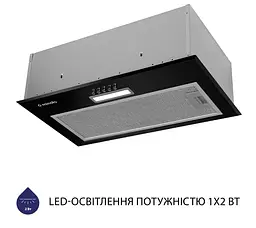 Витяжка Minola HBI 5614 BL 1000 LED повновбудована - мініатюра 3