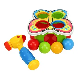 Розвивальна гра ТехноК з молоточком «Funny Butterfly» 3328TXK зі звуком, 4 кульки