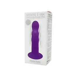 Ділдо з вібрацією Adrien Lastic Hitsens 3 Purple, відмінно для страпону, діаметр 4 см, довжина 18,2 см - мініатюра 6