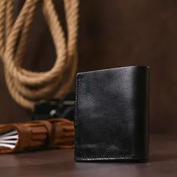 Практичне чоловіче портмоне Shvigel 16502 чорне - мініатюра 8