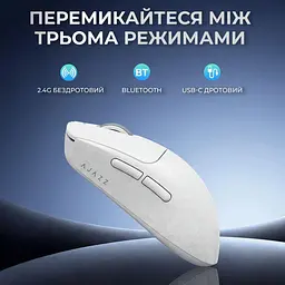 Миша Ajazz AJ199 MAX White Carbon fiber (AJ199-MAX-W) - мініатюра 7