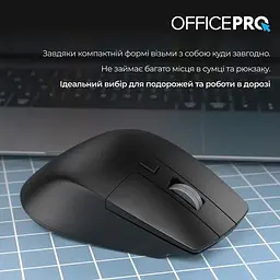 Миша OfficePro Silent Click Ergonomic Wireless Black (M395B) - мініатюра 8