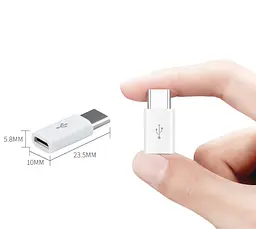 Адаптер Перехідник microUSB - Type-C GT Gray (43236884) - мініатюра 3