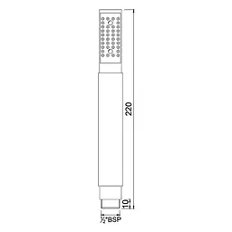 Ручний душ Jaquar HSH-CHR-5537N, Хром - мініатюра 2