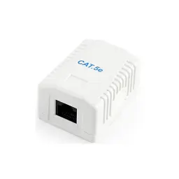 Комп'ютерна розетка Cablexpert RJ45x1 UTP, cat.5e (NCAC-1U5E-01)