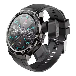Смарт-годинник з навушниками Lemfo Q10 Black (18754-hbr) - мініатюра 3
