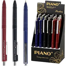 Ручка масляна PIANO синій 0,7мм PS-003 в асортименті