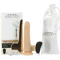 Фалоімітатор з ротацією та пульсацією Addiction Naked The Freak 7.5 Rotating & Thrusting Vibrating - мініатюра 6