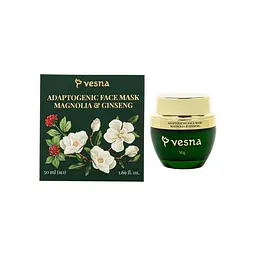 Маска для обличчя Магнолія та женьшень premium Vesna 50 мл