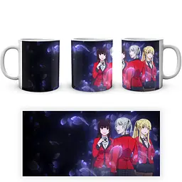 Кухоль GeekLand Kakegurui Шалений Маніяк three girls KI.02.08 330 мл білий - мініатюра 2