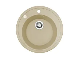 Кухонна мийка Adamant SUN ivory d 510x200 мм, без крила d 51