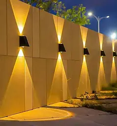Світлодіодний настінний світильник на сонячній панелі