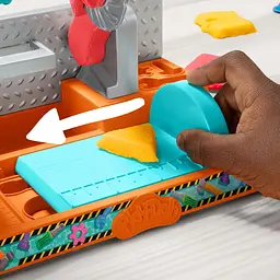 Набір для творчості з пластиліном Hasbro Play-Doh Stamp and Saw Tool Bench (F9141) - мініатюра 11