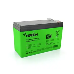 Акумуляторна батарея Merlion G-MLG1272F2 12V 7.2Ah Green Case