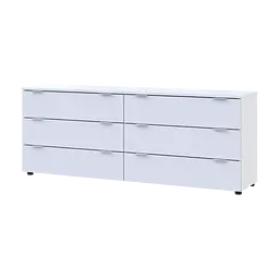Комод Doros Рон 9 Білий 6 Шухлядок 160х38х62 (41516175)