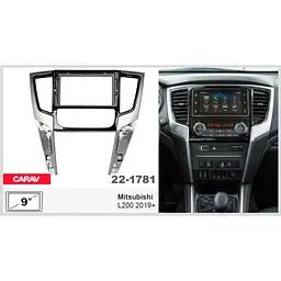 Перехідна рамка Mitsubishi L200 Carav 22-1781 - мініатюра 4