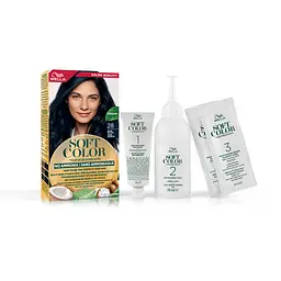 Фарба для волосся Wella Soft Color відтінок 28 Синяво-чорний (3614228865876) - мініатюра 5