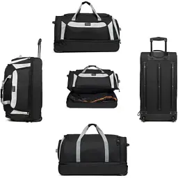 Дорожня сумка TravelZ Wheelbag Doubleloader black 96L (603098) (931071) - мініатюра 8