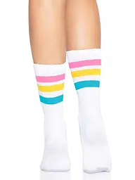 Шкарпетки жіночі в смужку Leg Avenue Pride crew socks Pansexual, 37–43 розмір - мініатюра 2