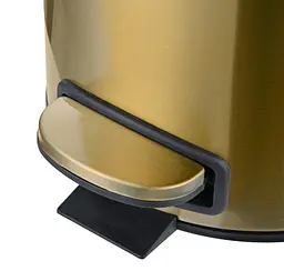 Відро для сміття Mixxus Ellipse-TC0205 Brushed Gold з плавним закриттям, кругле, 5 л, золотий (MI8400) - мініатюра 5