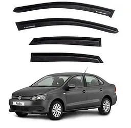 Дефлектори вікон ветровики Volkswagen Polo V 2009- Седан Скотч 3M Voron Glass