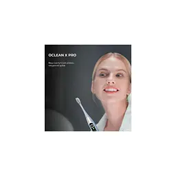 Щітка електрична зубна Xiaomi OClean X Plus Pro Digital Smart Sonic Electric Toothbrush срібляста (6970810556179) - мініатюра 7