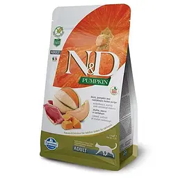 Сухий корм Farmina Cat N&D Ggain Free Pumpkin Duck & Cantaloupe Adult Беззерновий з качкою та гарбузом для дорослих котів 0,3 кг