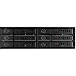 Бекплейн Chieftec CMR-625 1x5.25" -> 6x2.5" HDDs Hot-Swap Metal