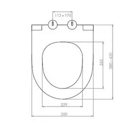 Сидіння для унітазу NKP Neva 0407 Soft Close+Quick Release дюропласт 30412 - мініатюра 7