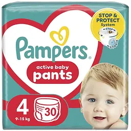 Підгузки Pampers Pants Maxi Розмір 4 (9-15 кг) 30 шт (8006540069684)