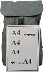 Рюкзак міський легкий Live in style 18L, сірий, з вертикальним завантаженням, для документів - мініатюра 10