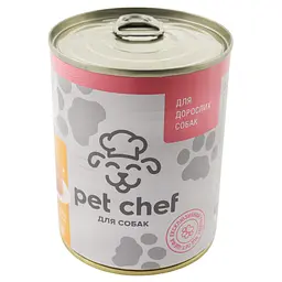 Консерви для собак Pet Chef паштет з куркою для цуценят 360 г (4820255190372)