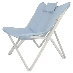 Крісло розкладне Bo-Camp Gordesл Pastel Blue голубое (DAS303256) - мініатюра 3