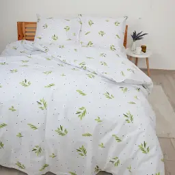 Постільна білизна ТЕП Happy Sleep Duo Greece ранфорс євро біло-зелена - мініатюра 4