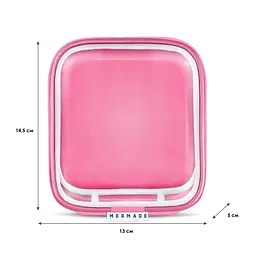 Подарунковий набір Mermade Try Kit Face Care: гель для вмивання обличчя Wait Clean Up Step Up 50 мл + ензимна маска для очищення шкіри обличчя Geez..Im Doing My Best 50 мл + зволожуючий крем для обличчя No Boring Days 50 мл + косметичка  - мініатюра 4