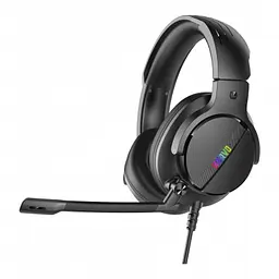 Навушники Marvo RGB-LED Black (HG9065) - мініатюра 2