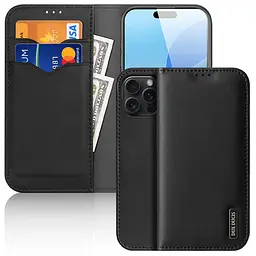 Чохол-книжка Dux Ducis Hivo для Apple iPhone 16 Pro (6.3) Black - мініатюра 2
