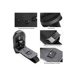 Рюкзак для ноутбука Porto 10" RNC-4043 Black (RNC-4043BK) - мініатюра 5