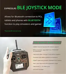 Пульт дистанційного керування RadioMaster TX12 MKII ELRS M2 16-канальний передавач для БПЛА систем Black (18771) - мініатюра 11