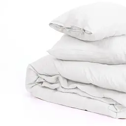 Простирадло на резинці MirSon Linen Winter flower Льон 70х130 см біле (2200008249625) - мініатюра 5