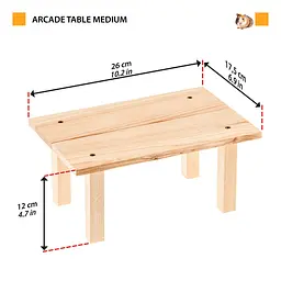 Іграшка для гризунів Ferplast Arcade Table Wooden Toy 26x18x12 см 84660180 - мініатюра 2