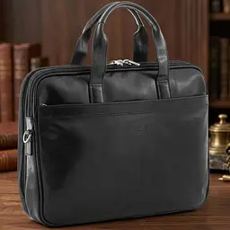 Чоловічий портфель з натуральної шкіри Tony Perotti Italico 7044-40 nero (90641) Чорний - мініатюра 9
