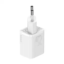 Мережевий зарядний пристрій Baseus Super Si 1Type-C + Cable Type-C to Type-C 1m 25W TZCCSUP-L02 White - мініатюра 4