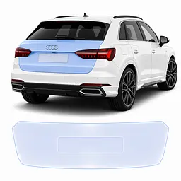 Антигравійна захисна бронеплівка за лекалами для Audi Q3 F3 2018-2024 - зона кришки багажника