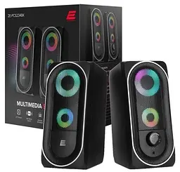 Колонки PCS234 RGB, Black, USB (2E-PCS234BK) 2E teh0029046