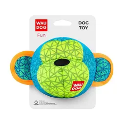 Іграшка для собак Waudog Fun Мавпа Ш 16 см Дл 10 см блакитна
