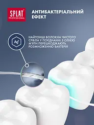 Нитка зубна Splat Professional Dental Floss Mint & Silver з волокнами срібла та м'ятою 30 м - мініатюра 5