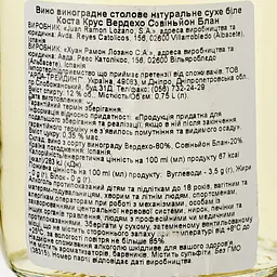 Вино Lozano Costa Cruz Verdejo Sauvignon Blanc 2022 біле сухе 0.75 л - мініатюра 3