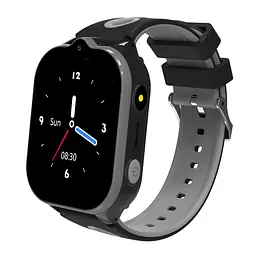 Дитячий смарт годинник T-47 Pro з GPS відстеженням, 4G SIM-картою, відеодзвінками, прослуховуванням, HD камерою, кнопкою SOS, ліхтариком, українською мовою та вологозахистом IP67 До 5 днів роботи Чорний